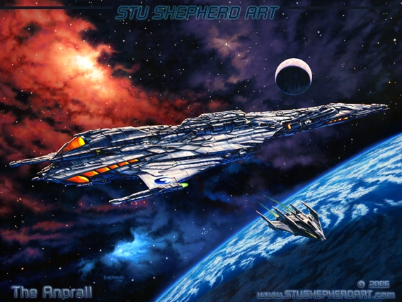 Anprall Science Fiction Space Ship )