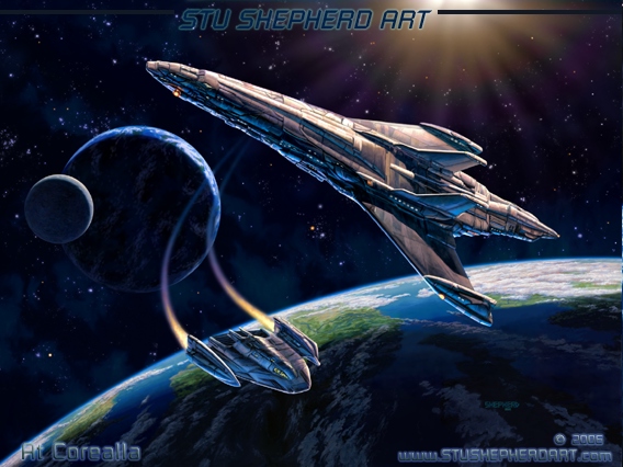At Corealla  Science Fiction Space Ship )
