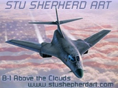 B-1 Above the Clouds