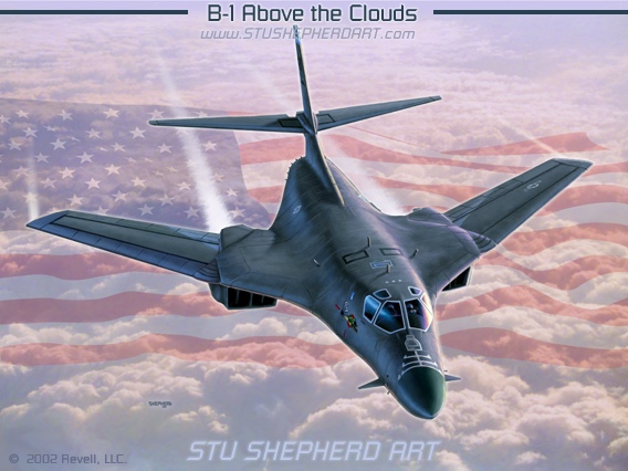 B-1 Above The Clouds