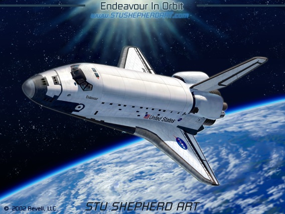 Space Shuttle Endeavour In Orbit