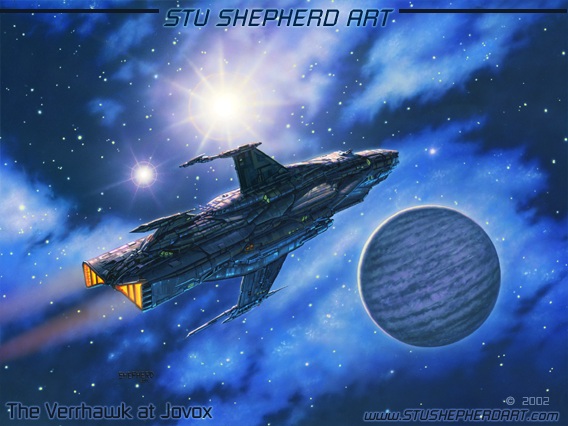 The Verrhawk at Jovox ( Sceince Fiction Space Ship )